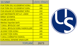 US ULUS KOLEJİ 10.SINIF YAYIN PAKETİ